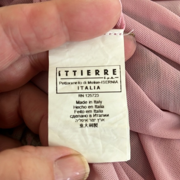 Pink knit bodice with silk skirt dress from Italian designer Ermanmo Scervino - Picture 10 of 13